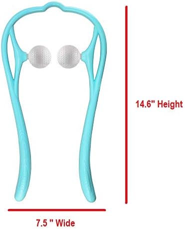 M1212 Shiatsu Neck Massager for Neck and Shoulder with Deep Tissue Trigger Point Manual Self Muscle Massage for Muscle Pain Relief (Simulates Mass...