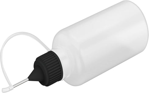 12 Pcs 1 Ounce Needle Tip Glue Bottle 30 mL Plastic Dropper Bottles with 2 Pcs Mini Funnel for Small Gluing Projects, Paper Quilling DIY Craft, Ac...