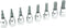 Performance Tool W38870 8 Piece 3/8 Drive SAE Hex Bit Socket Set 1/8-Inch, 9/64-Inch, 5/32-Inch, 3/16-Inch, 7/32-Inch, 1/4-Inch, 5/16-Inch, 3/8, B...