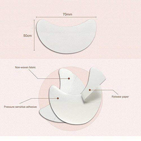 LKE 100pcs Eyeshadow Stencils Professional Pads Under Eye Eyeshadow Gel Pad Patches for Eyelash Extensions/Lip Makeup...