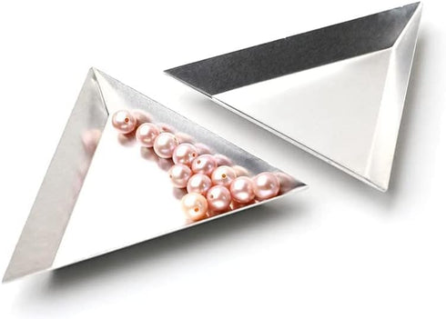 6 Pcs Bead Sorting Trays Triangle Aluminum...