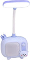 Little Deer Lamp with Pen Holder, Eye-Caring LED Portable Reading Light with 361 ° Curvable and Adjustable Neck-Blue...