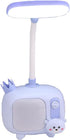 Little Deer Lamp with Pen Holder, Eye-Caring LED Portable Reading Light with 361 ° Curvable and Adjustable Neck-Blue...