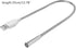 Silver USB Flexible Light Gooseneck Led Glowing Lamp Laptop Computers Studying for Office Working Writing Reading Accessories Desk Lamps Office Ad...