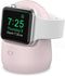 AhaStyle iWatch Stand Silicone Charging Dock Holder for Apple Watch Ultra 2, Ultra, SE2, Series SE, 7 6 5 4 3 2 1 (45/44/42/41/40/38mm), (Pink)...