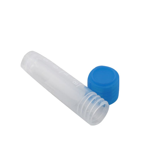 25PCS Plastic 1.8ml Frozen Tube Cryopreservation Tube with Cap and Frosted Scale Cold Storage Centrifuge Container...
