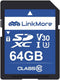 LinkMore SD Card 64GB Compatible with Camera, PC, UHS-I, U3, V30, Class 10, Read Speed Up to 90MB/s, Write Speed Up to 50MB/s...