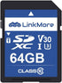LinkMore SD Card 64GB Compatible with Camera, PC, UHS-I, U3, V30, Class 10, Read Speed Up to 90MB/s, Write Speed Up to 50MB/s...