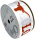 1.5" Texas Ribbon, Licensed by Offray Ribbon - Officially Licensed (White - 5 Yards (15 Feet))...