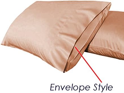 TAOSON 100% Cotton 300 Thread Count Envelope Style Body Pillow Cover Pillowcase Pillow Protector Cushion Cover Non Zippered Only Cover No Insert (...