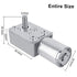 DC 12V Worm Gear Motor Reduction Electric Motor Reversible High Turbo Electric Geared with Self Lock Design(62RPM)...
