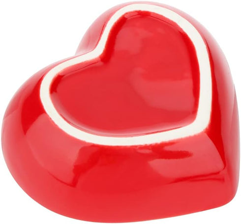 2 Pcs Hamster Food Bowl Hedgehog Ceramic Cute Shape Anti-Turning Food & Water Bowl for Hamster Hedgehog Gerbil Rat Guinea Pig (Yellow and Red)...