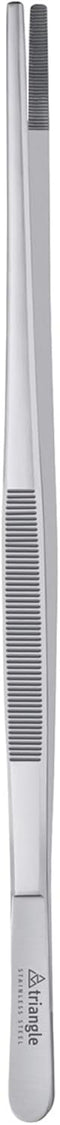 triangle Barbecue Tweezers - 13.8 in. (35 cm) - Stainless Steel Culinary Tweezers for Precise Grilling, Plating & Serving - Dishwasher Safe...