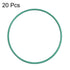 uxcell Fluorine Rubber O-Rings, 29mm OD 27mm ID 1mm Width FKM Seal Gasket for Machinery Plumbing, Green, Pack of 20...