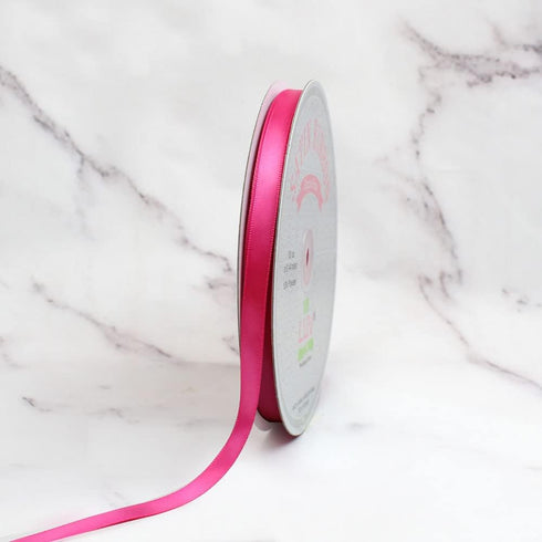 Creative Ideas PSF0308-175 Solid Satin Ribbon, 3/8" by 100 yd, Hot Pink...