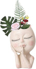 Face Flower Pot,Succulent Planter Pots for Office House Balcony Landscape Creative Decorative Flower Pots (White)...