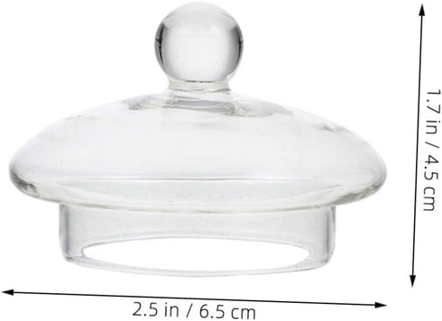 Teapot Lid Small Glass Lid Pot Lid Top Clear Lids Replacement Glass Teapot Caps Glass Tea Pot Lid Tea Steeper Lid Tea Kettle Lid Replacement Glass...