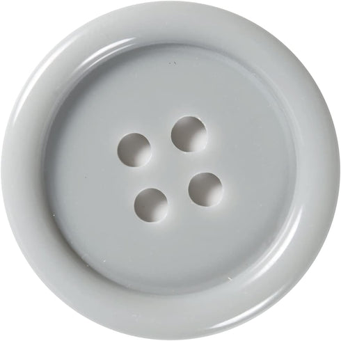 60pcs Gray Buttons Sewing Plastic Resin 1inch Buttons for crafts Flatback Large Grey Buttons 4 Holes DIY Craft Sewing Buttons (Gray 25mm/1inch)...