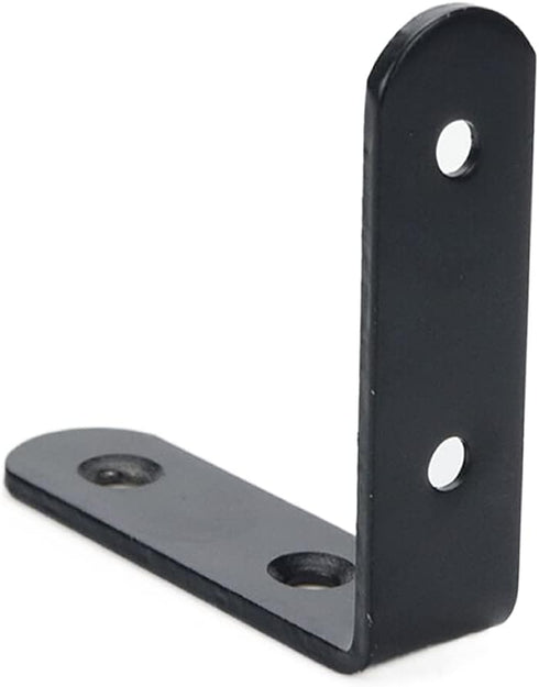 Corner Brace 2.56" x 2.56" L Brackets Black Right Angle Bracket 90 Degree Bracket -4pcs...