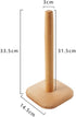 HUAJIE BienStylife Paper Towel Holder, Wooden Base Kitchen Paper Hanger Rack Bathroom Towel Roll Stand Organizer Countertop Wooden Paper Towel Hol...