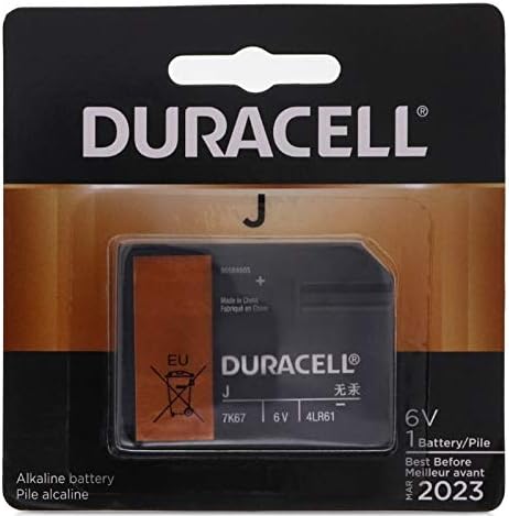 Duracell J Alkaline Battery 6 Volt 7K67B 1 Each (Pack of 3)...