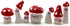 7pcs Red Mini Mushrooms Crafts Little Fairy Garden Mushrooms Tiny Resin Mushroom Decor Fake Mushroom Miniatures Statue for Bonsai Micro Landscape ...