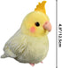 Nohito Realistic Yellow Cockatiel Parrot Bird Plush Toy Stuffed Animal Simulation Fake Bird Cockatoo Stuffed Animals Cute Little Bird Plushie Doll...
