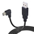 3M USB A to Mini B USB Cable 90 Degree Left Angle Data Sync Charge Cord with 5 pcs Wiring Clips for Nextbase Dash Cam Car GPS Navigator DVR Digita...