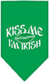 Mirage Pet Products Kiss Me I'm Irish Screen Print Bandana, Small, Turquoise...