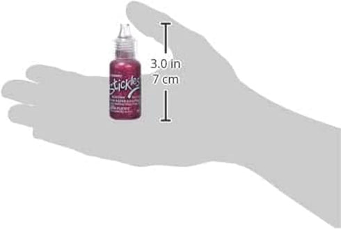 Cranberry Stickles Glitter Glue .5oz...
