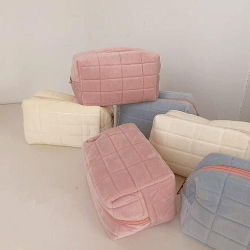 XPONNI Small Cosmetic Bag Cute Makeup Bag Y2k Accessories Aesthetic Make Up Bag Y2k Purse Cosmetic Bag for Purse (pink)...