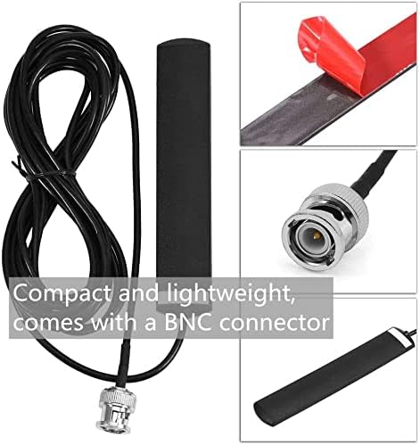 30MHz-1200MHz Mobile Radio Antenna Wide-Band Receive Scanner Antenna Glass Mount with BNC Connector,for Trunked Radio Scanner Antenna Scanner Radi...