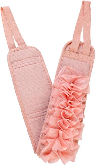 2-in-1 Exfoliating Back Scrubber& Exfoliating Sponge Pad Set for Shower, Bath Shower Scrubber for Women, Luffa Scrubber to Deep Clean Relax Your B...