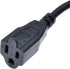 C14 to 5-15R Power Cord, IEC320 C14 to NEMA 5-15R Power Extension Cable Cord, PDU/UPS 18AWG Standard Computer Power Adapter Cord NEMA 5-15R to IEC...