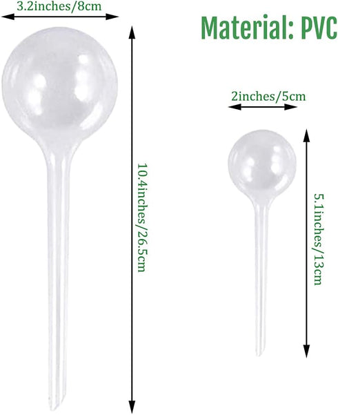 10 Pcs Clear Plant Watering Bulbs,Plastic Automatic Watering System for Plants,Garden Water Device for Plant Indoor Outdoor...