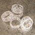 Factory Direct Craft Set of 12 Crystal Look Acrylic Napkin Rings for Table Decor | Clear Napkin Rings for Thanksgiving Dinners, Christmas Parties,...