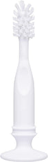 Ubbi Baby Bottle Brush Set, Bottle Brush and Nipple Brush, Baby Cleaning Essentials, Gray...