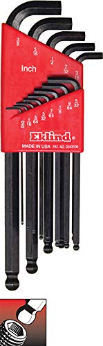 Eklind Tool 13113 Stubby-Ball-Hex-L Key allen wrench - 13pc set SAE Inch Sizes .050-3/8 Long series...