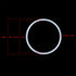 X AUTOHAUX Silicone O-Rings, 38mm OD 33.2mm ID 2.4mm Width VMQ Seal Gasket for Compressor Valves Pipe Repair, White, Pack of 10...