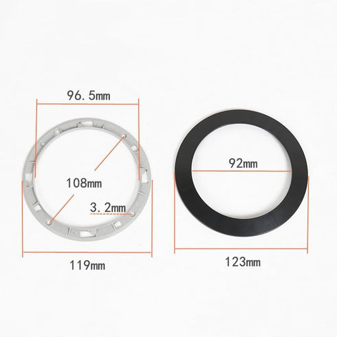 2 Pack 4 Inch Speaker Grill Cover Black SubWoofer Round Circle Mesh Woofer Grille Covers Guard Protector for Car Home Audio Speakers Theater (Invi...