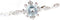 Greendou Fashion Jewelry 925 Sterling Silver Dainty Blue Crystal Ring for Women Simple Square Engagement Finger Ring Ladies Fashion Jewelry (7)...