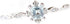 Greendou Fashion Jewelry 925 Sterling Silver Dainty Blue Crystal Ring for Women Simple Square Engagement Finger Ring Ladies Fashion Jewelry (7)...