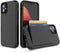 for iPhone 12 Mini Case with Card Holder,Credit Card Slot Protective Wallet Case - Black...