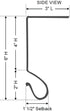 Primitive Home Decors Red Classic 6" Metal Mantle Stocking Hangers (Set of 4)...