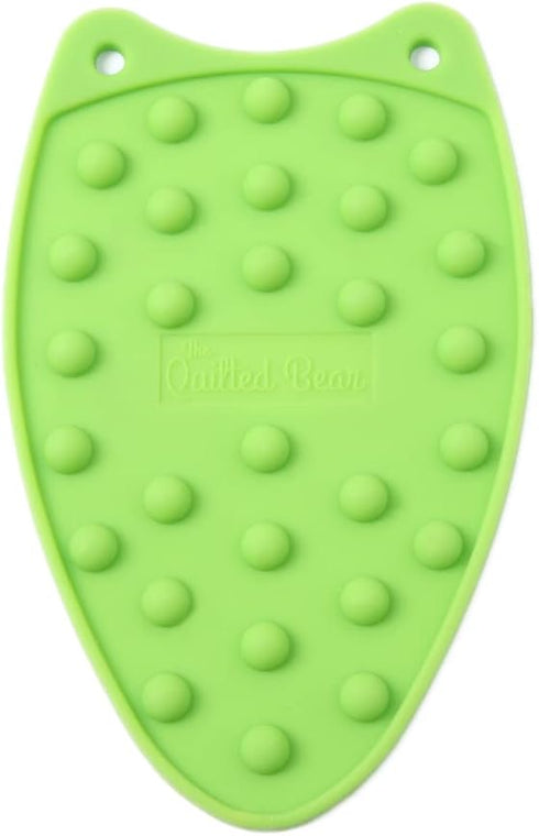 The Quilted Bear Mini Iron Rest - Mini Silicone Heat Resistant Iron Pad for General Crafts, Portable Ironing Stand for Travel and Mini Quilting Ir...