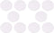 10pcs Round Painting Canvas Panel Boards Canvas Drawing Board Stretched Artist Canvas Canvas Painting Board for Drawing Painting DIY Student Artis...