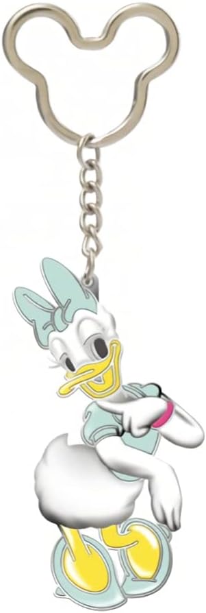 MONOGRAM International Pewter Key Ring, Coloured Daisy Duck...
