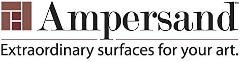 Ampersand Art Supply Wood Gesso Art Painting Panel: Canvas Texture, 3/8 Inch Depth, 5" x 5"...