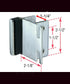 Harris Hardware TP5341-B Die Cast Zamac Chrome Plated Emergency Access Inswing Strike & Keeper For 1-1/4-inch Thick Square Edge Partition......