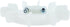 Motor Fan Blade 107x14mm Round Shape White Plastic with 10 Vanes for Motor Spindle...